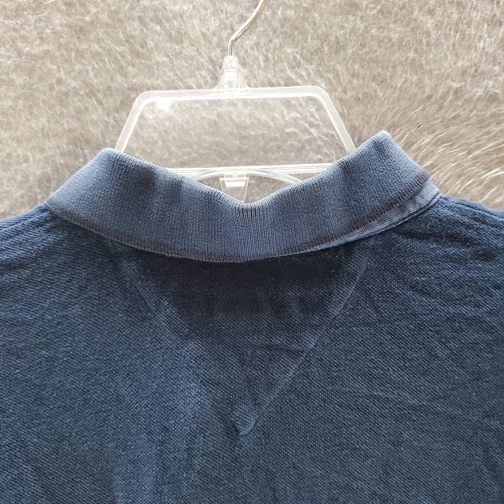 Tommy Hilfiger Men Polo Shirt XL Navy Ombre Logo Embroidered Short Sleeve Collar - Picture 9 of 10
